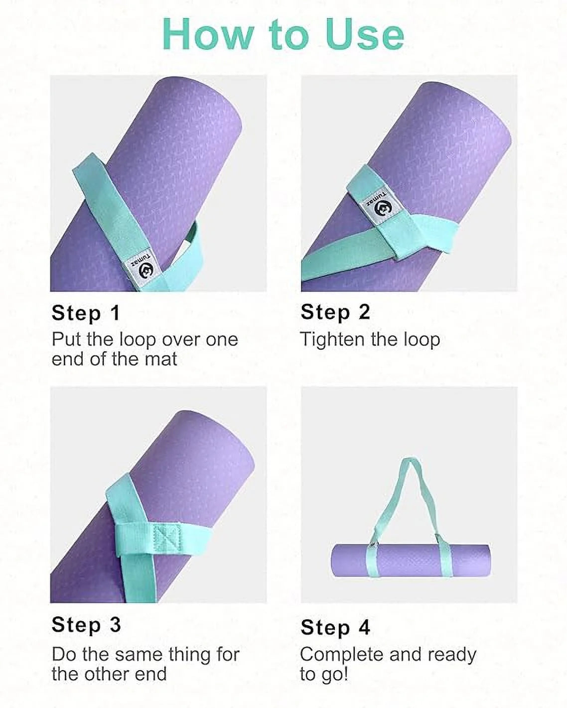 Yoga Mat Holder (Mat Not Incl.), Adjustable Yoga Mat Carrier
